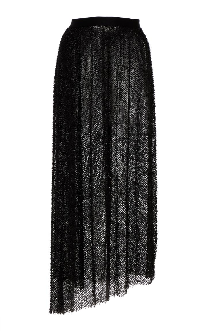 Moda Operandi Proenza Schouler Beaded Draped Assymetric Maxi Skirt Size: 0