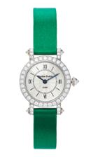 Charles Oudin 18k White Gold Diamond Small Pansy Retro Watch