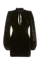 Moda Operandi Dundas Lace-detailed Velvet Mini Dress