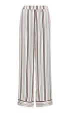 Asceno Striped Silk Straight-leg Pants