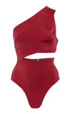 Oye Swimwear Veronique Cutout One-shoulder Swimsuit