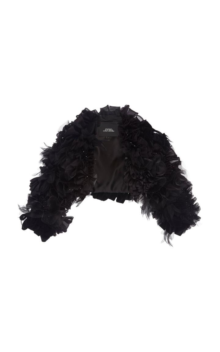 Marc Jacobs Feathered Silk Bolero