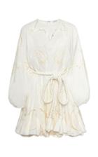 Moda Operandi Rhode Ella Eyelet Cotton Mini Dress Size: Xs