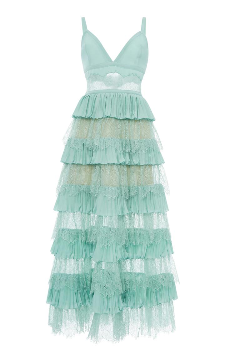 Elie Saab Tiered Midi Dress