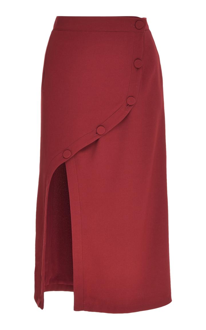 Rokh Miro Jersey Slit Skirt