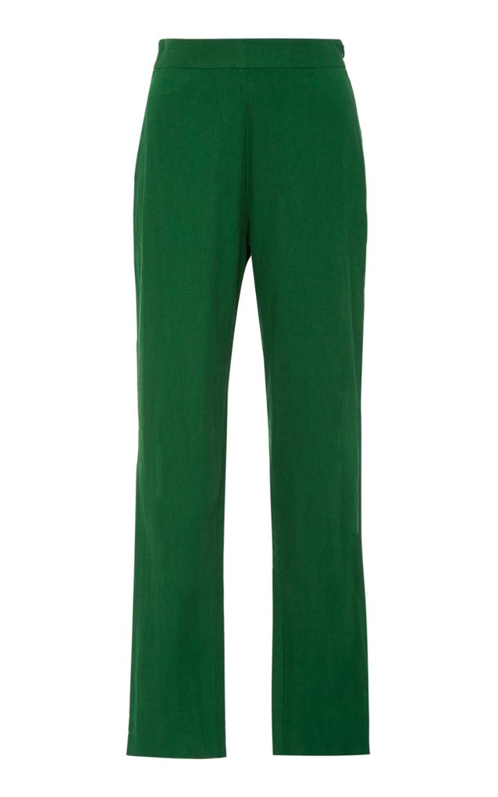 Moda Operandi Andres Otalora Palenque Cropped Straight-leg Linen Pants Size: 0