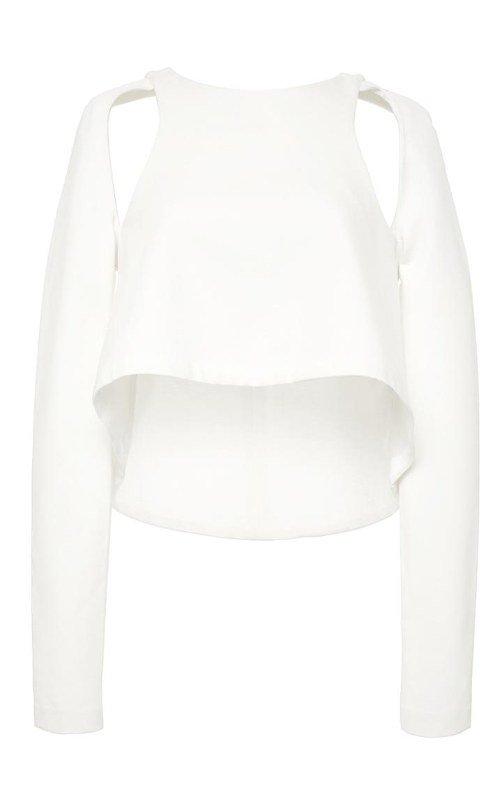 Nicholas Ponti Long Sleeve Cut Out Crop