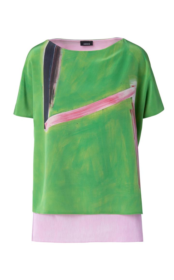 Moda Operandi Akris Printed Silk Tunic Top