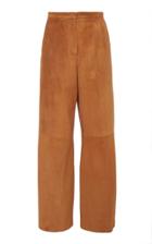 Khaite Charlize Suede Wide-leg Pants