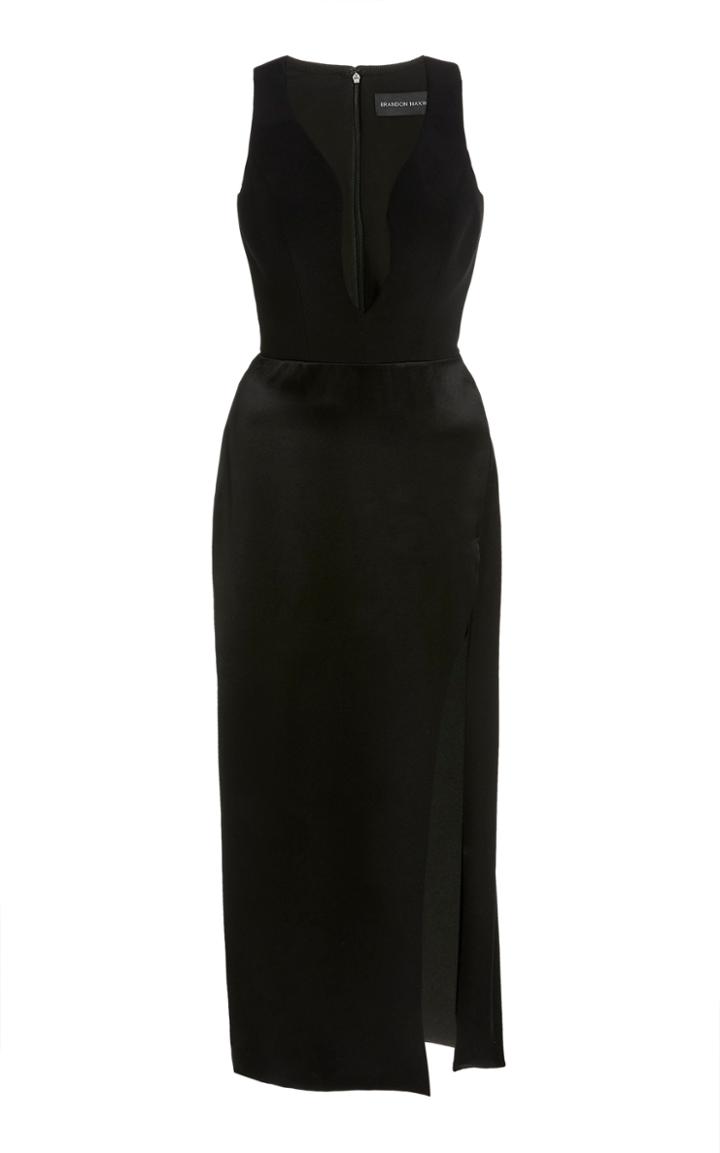 Moda Operandi Brandon Maxwell Sweetheart Neckline Silk Cocktail Dress