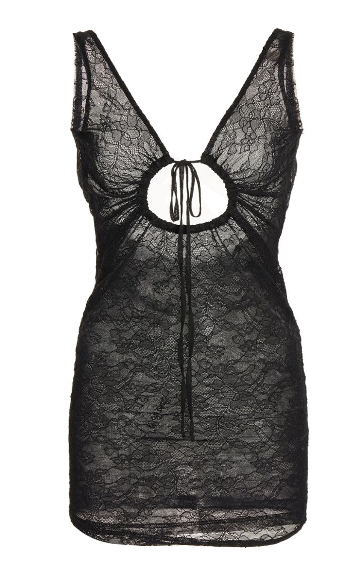 Moda Operandi Saks Potts Pamela Gathered Lace Mini Dress