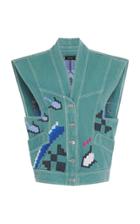 Moda Operandi Isabel Marant Erilane Jaquard-knit Cotton Vest Size: 32