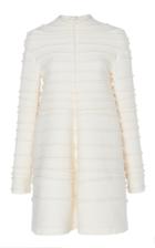 Maison Rabih Kayrouz Organza-trimmed Wool Trapeze Dress