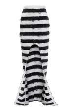 Moda Operandi Balmain Striped Tweed Cutout Maxi Skirt Size: 34