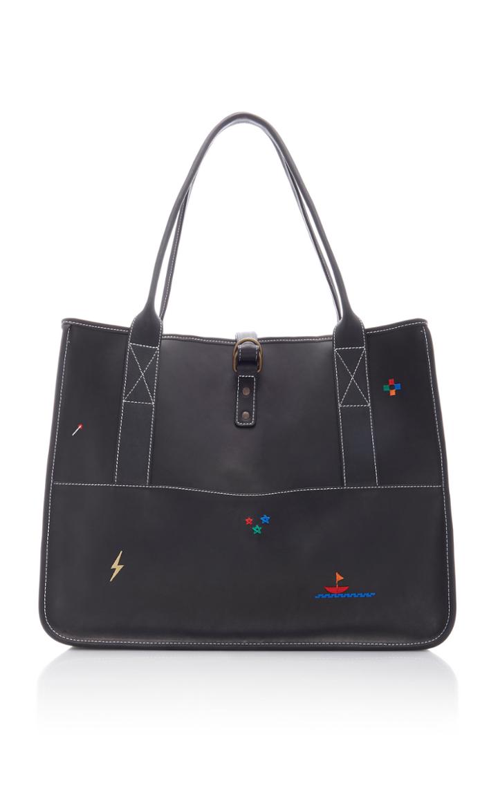 Nick Fouquet Bungalow Embroidered Leather Tote