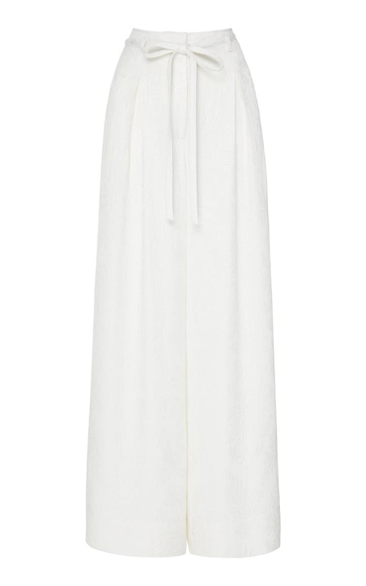Moda Operandi Tory Burch High-waisted Jacquard Wide-leg Pants Size: 00
