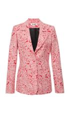 Diane Von Furstenberg Long Sleeve Jacquard Blazer