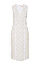 Brock Collection Diana Metallic Embroidered Dress