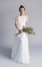 Moda Operandi Sophie Et Voila Sheer Long Sleeve Tulle Gown Size: 34