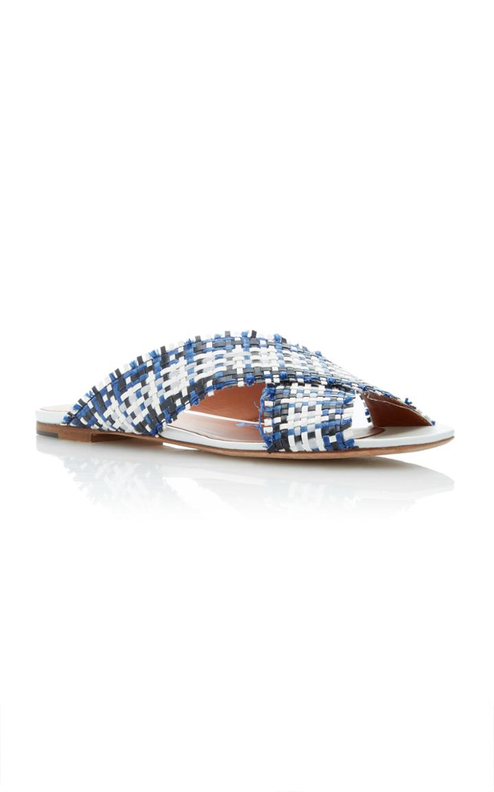 Rosetta Getty Woven Crossover Sandal