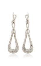 Vbh White Gold Clip On Pendant Earrings