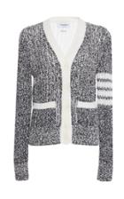 Thom Browne Two-toned Wool-blend Cardigan