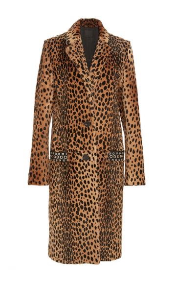 Alexander Wang Cheetah Coat With Grommeted Pockets