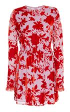 Philosophy Di Lorenzo Serafini Floral-print Devor Mini Dress