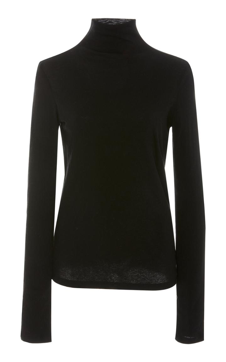 Vince Cotton-jersey Turtleneck Top Size: Xs