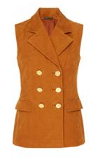 Adam Lippes Double Breasted Corduroy Vest