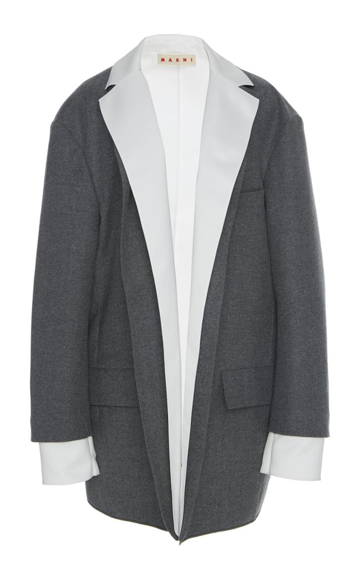 Marni Oversized Layered Wool Blazer