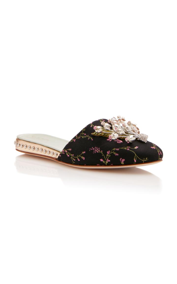 Giambattista Valli Jewel Embroidered Slipper