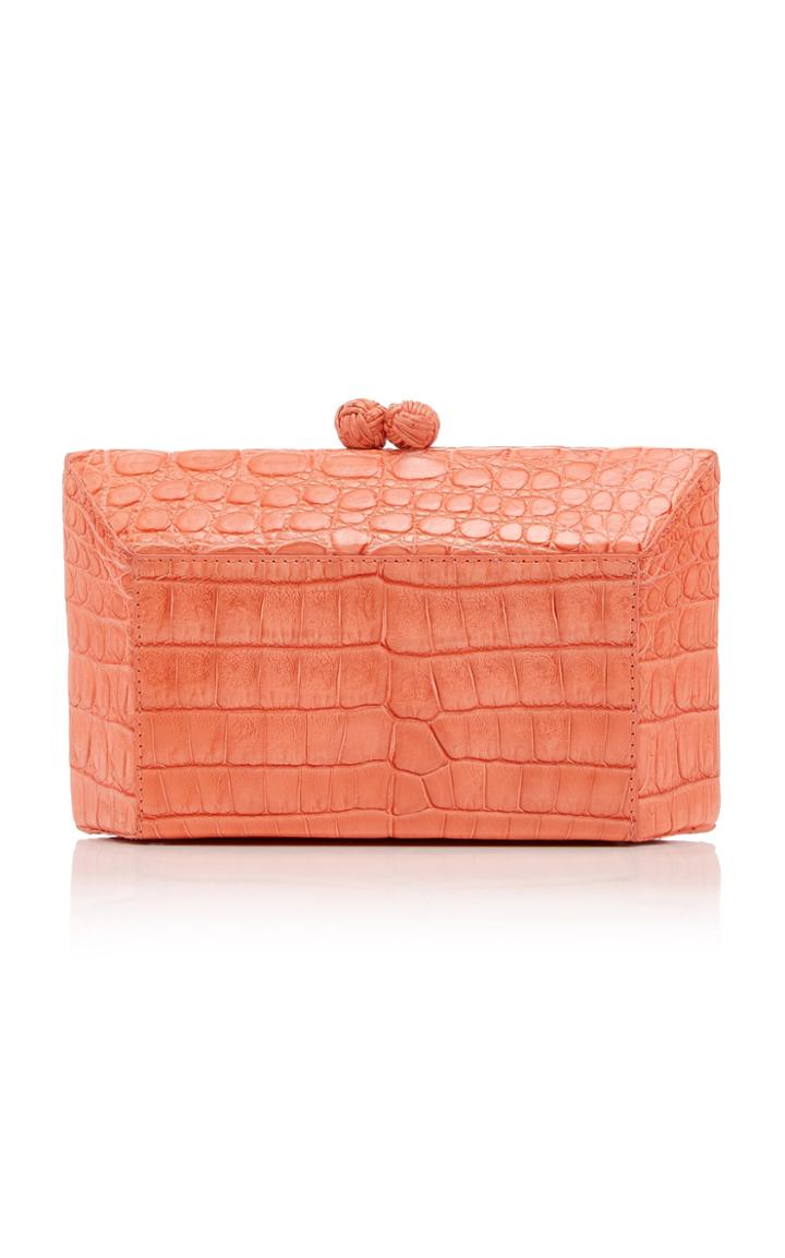 Nancy Gonzalez Crocodile Box Clutch