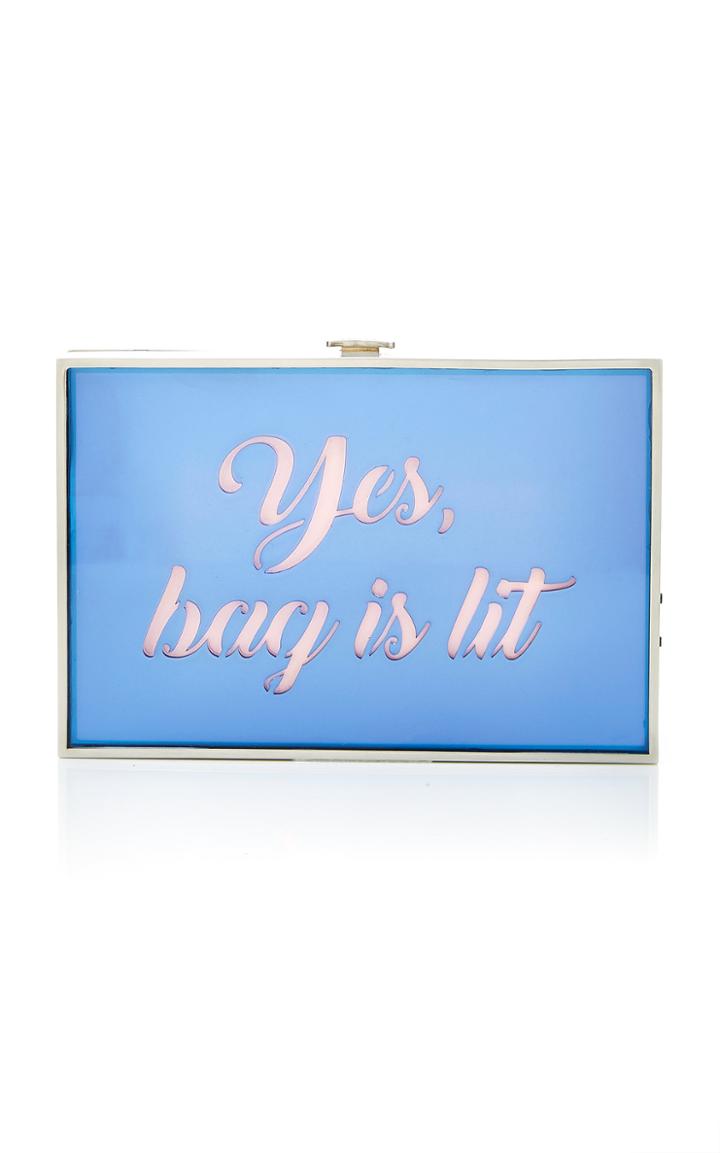 Reine Light Up Yes Bag Is Lit Box Clutch