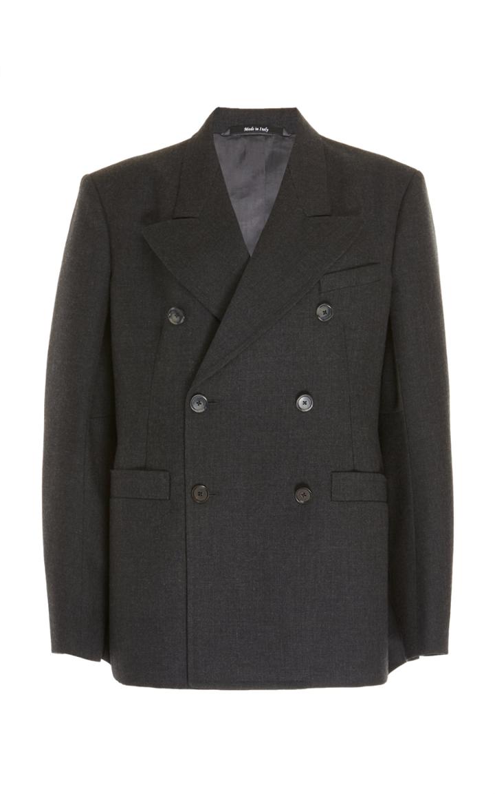 Maison Margiela Double Breasted Wool Blazer Jacket