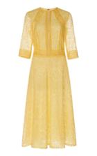 Costarellos Embroidered Broderie Anglaise A-line Dress