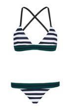 Rye Tutti Striped Triangle Bikini Set