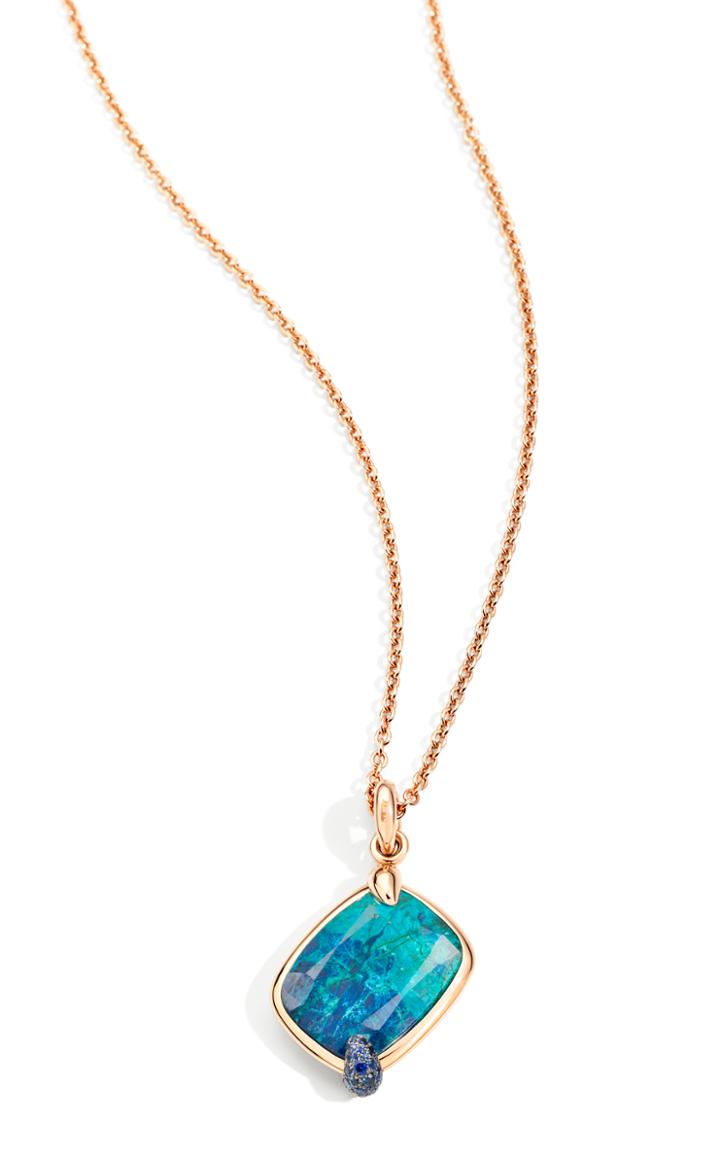 Pomellato Ritratto Chrysocolla Pendant Necklace