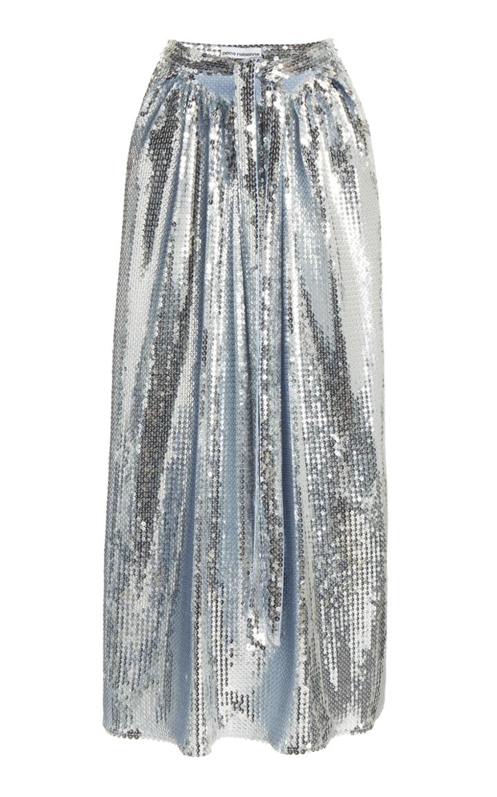 Moda Operandi Paco Rabanne Sequin-embroidered Jersey Skirt