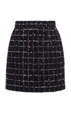 Moda Operandi Alessandra Rich Checked Boucle-tweed Mini Skirt