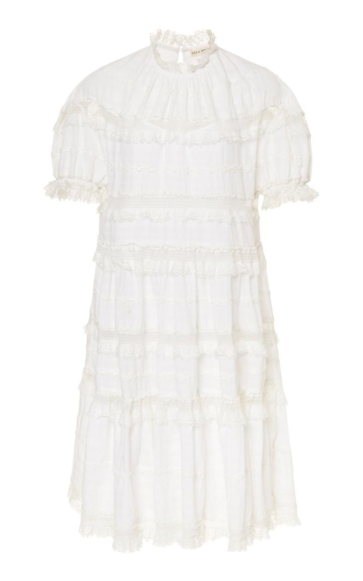 Ulla Johnson Claire Applique Lace Mini Dress