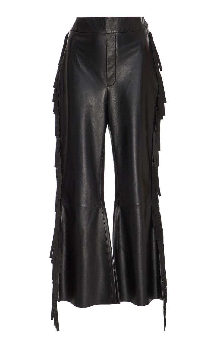 Ellery Tomahawk Fringed Leather Pant