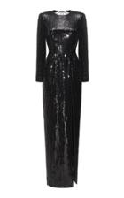 Moda Operandi Rasario Open-back Sequined Maxi Dress