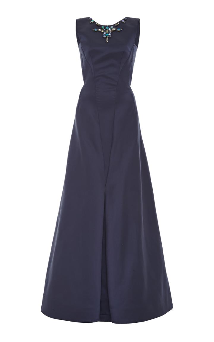 Zac Posen A-line Beaded Gown