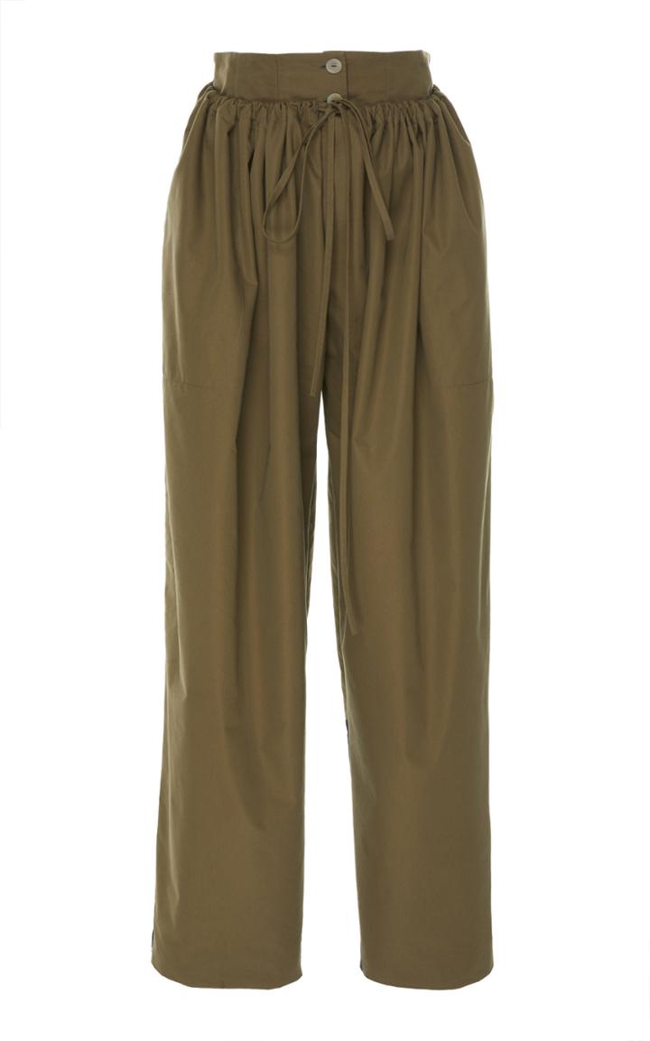 Loewe Double Waistband Cotton-blend Trousers