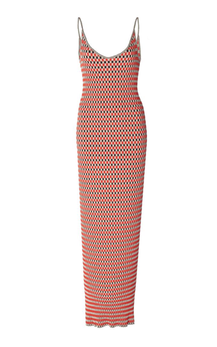 Paco Rabanne Button-detailed Cotton-jacquard Midi Dress