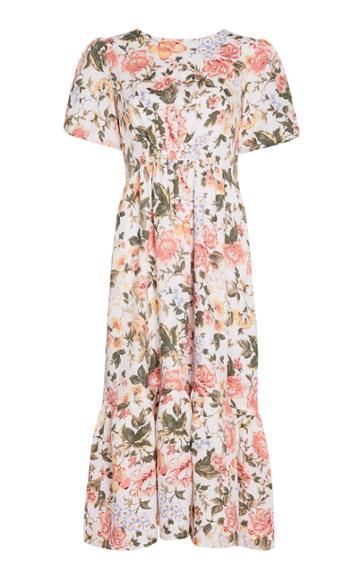 Moda Operandi Faithfull The Brand Il Riso Floral-print Linen Midi Dress