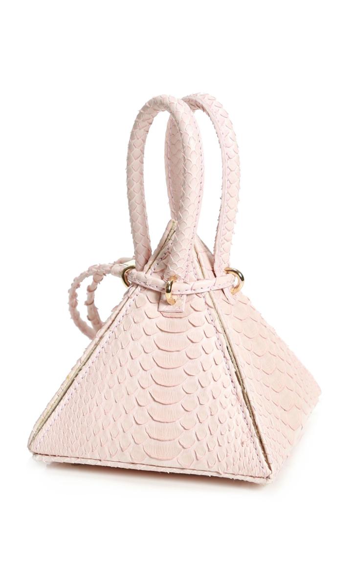 Nita Suri M'o Exclusive Mini Lia Bag In Pastel Python