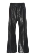 Alexachung High-waisted Cropped Leather Pants