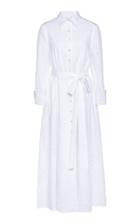 Carolina Herrera 3/4 Sleeve Button Down Shirt Dress